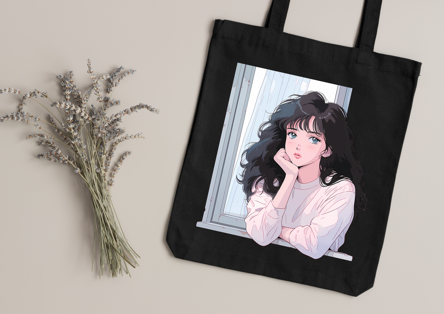 Tote Bag Retro Anime Nostalgia – 61 modèles au choix – Noir ou Blanc