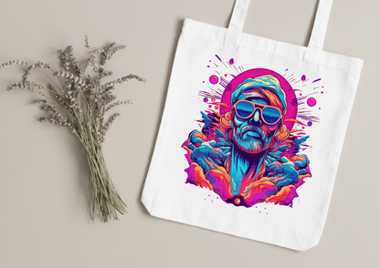 Tote Bag Psychedelic Designs – 100 modèles au choix – Noir ou Blanc