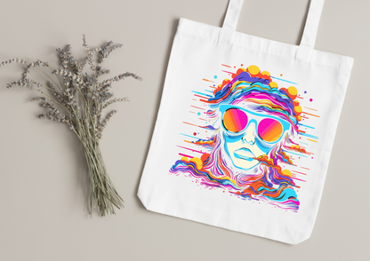 Tote Bag Psychedelic Designs – 100 modèles au choix – Noir ou Blanc