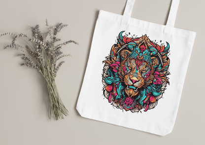Tote Bag Psychedelic Designs – 100 modèles au choix – Noir ou Blanc