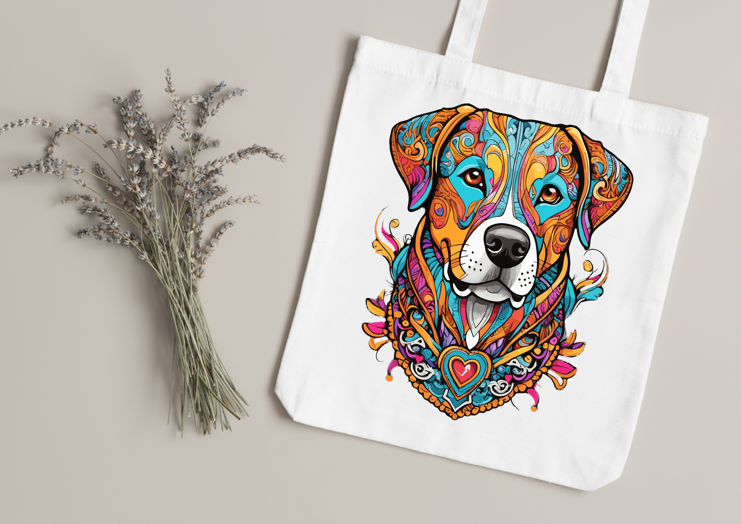 Tote Bag Psychedelic Designs – 100 modèles au choix – Noir ou Blanc