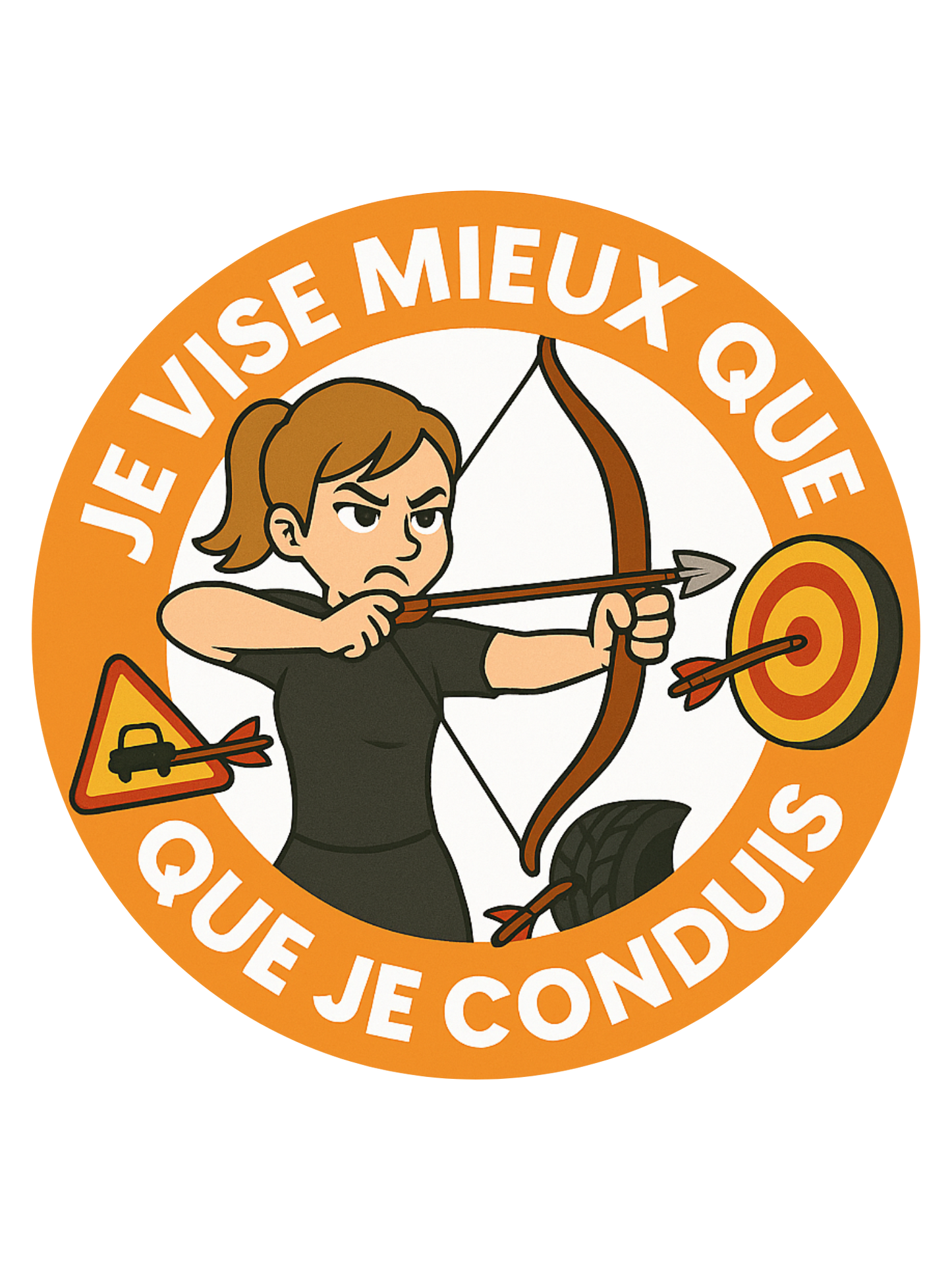 Stickers Voiture – Collection Tir à l’Arc 🎯