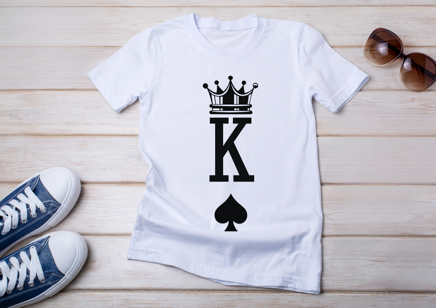 👑 T-shirt Duo Couple – Roi & Reine (King & Queen)