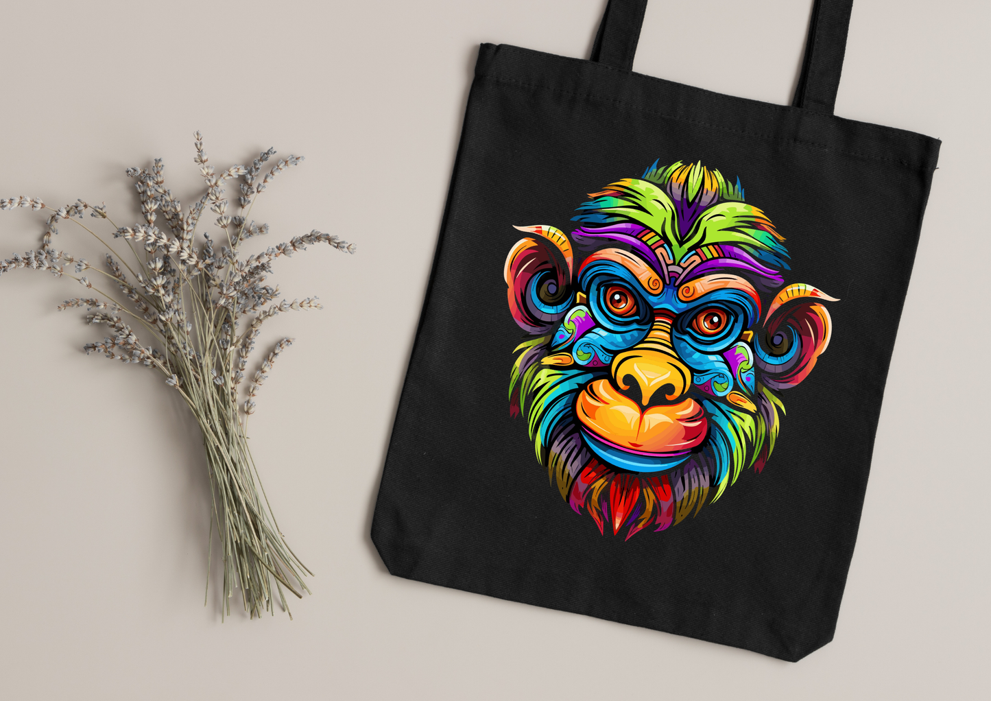 Tote Bag Psychedelic Designs – 100 modèles au choix – Noir ou Blanc