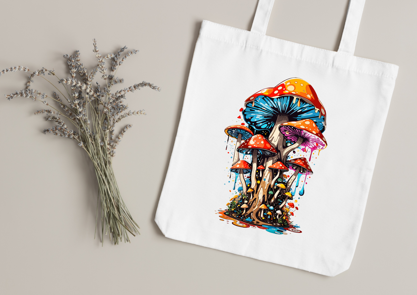 Tote Bag Psychedelic Designs – 100 modèles au choix – Noir ou Blanc