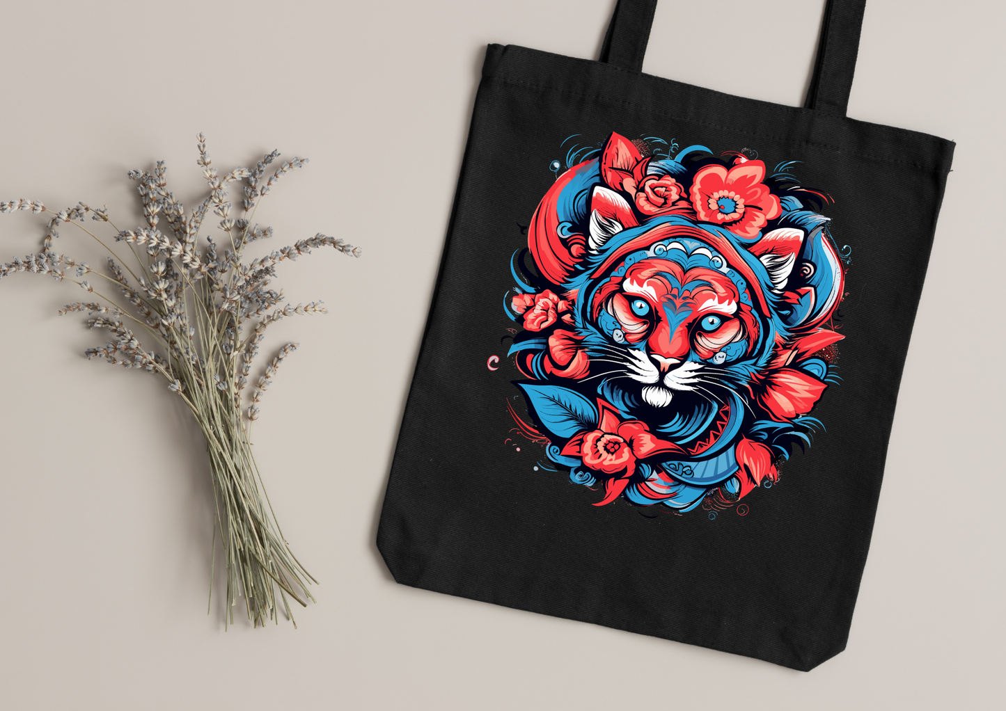 Tote Bag Psychedelic Designs – 100 modèles au choix – Noir ou Blanc