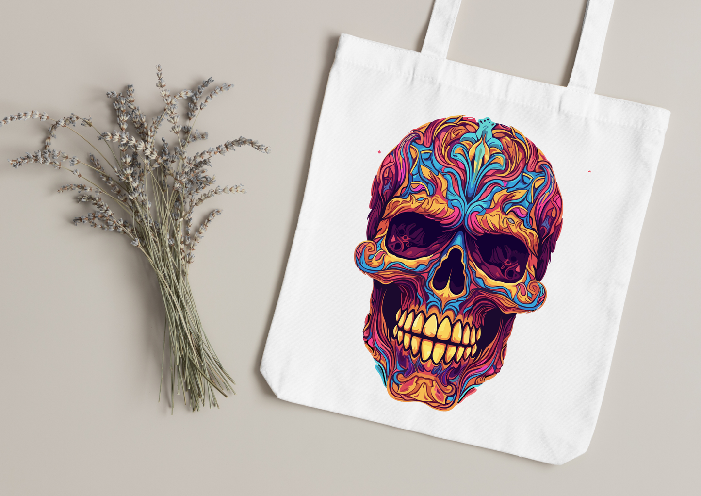 Tote Bag Psychedelic Designs – 100 modèles au choix – Noir ou Blanc