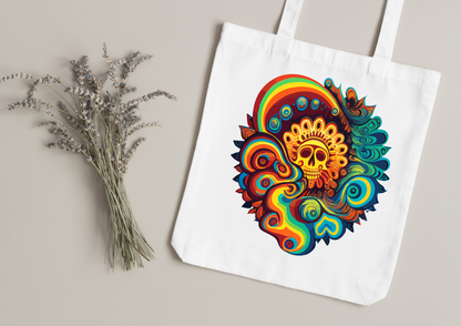 Tote Bag Psychedelic Designs – 100 modèles au choix – Noir ou Blanc