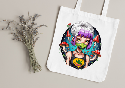 Tote Bag Psychedelic Designs – 100 modèles au choix – Noir ou Blanc