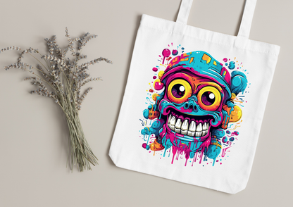 Tote Bag Psychedelic Designs – 100 modèles au choix – Noir ou Blanc