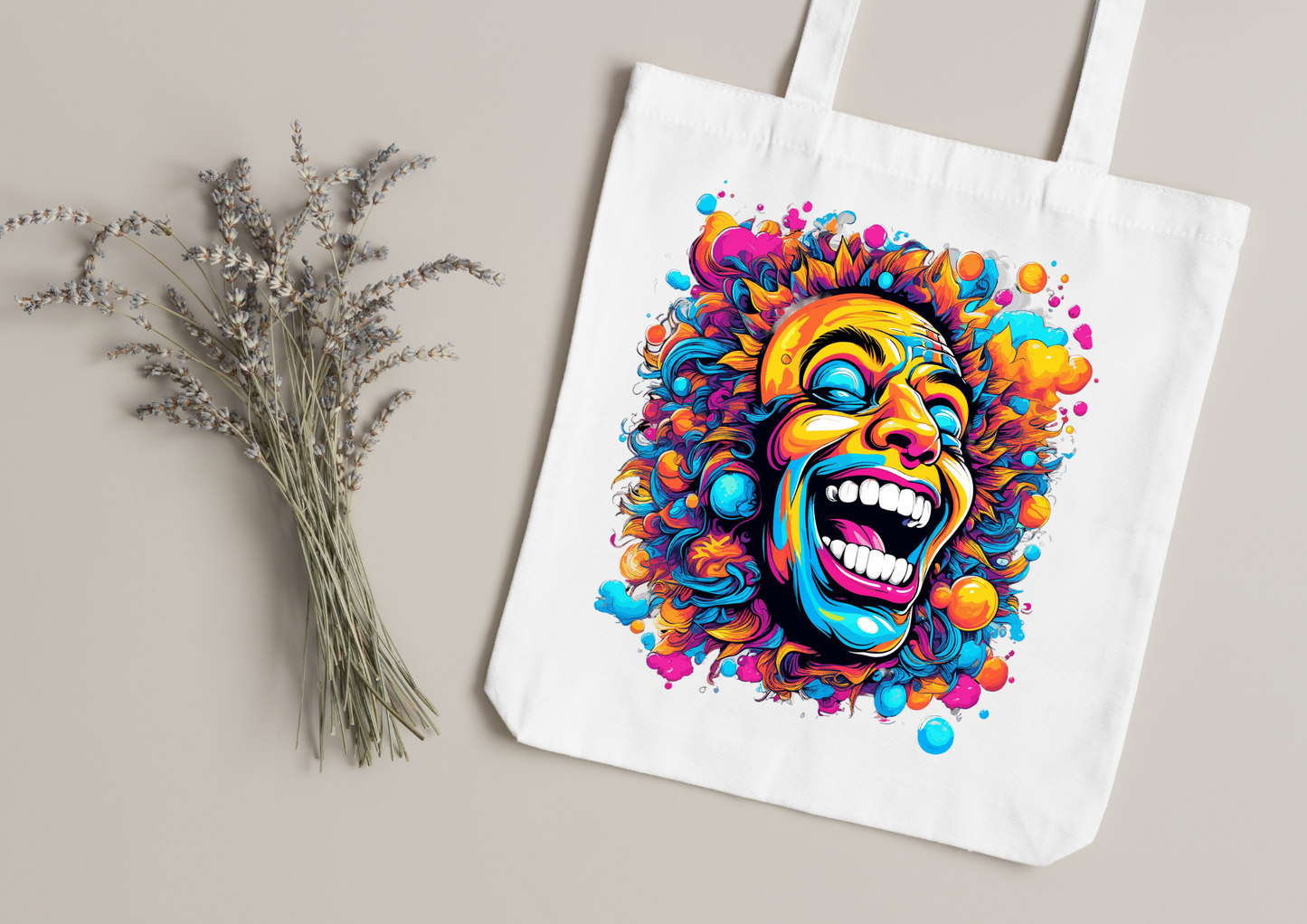 Tote Bag Psychedelic Designs – 100 modèles au choix – Noir ou Blanc