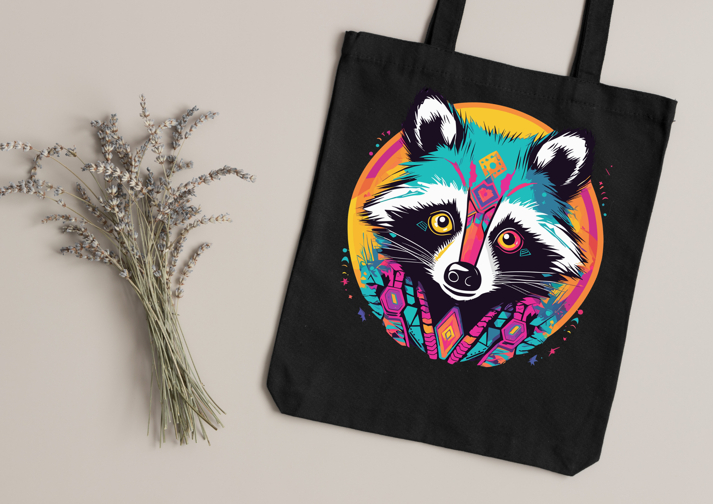 Tote Bag Psychedelic Designs – 100 modèles au choix – Noir ou Blanc