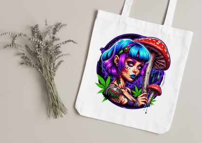 Tote Bag Psychedelic Designs – 100 modèles au choix – Noir ou Blanc