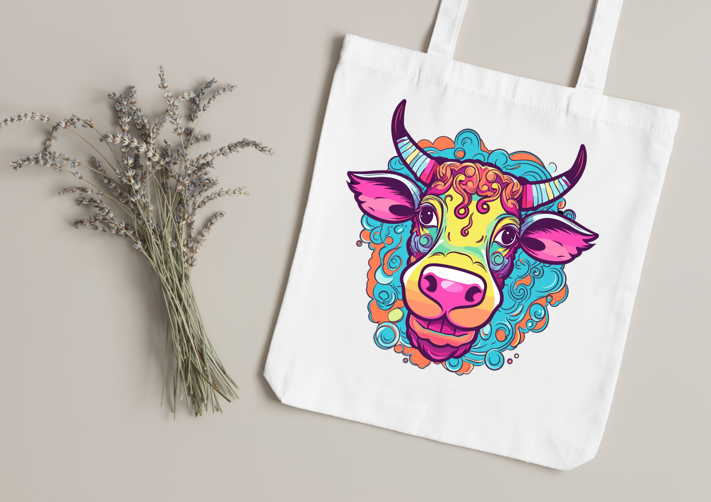Tote Bag Psychedelic Designs – 100 modèles au choix – Noir ou Blanc