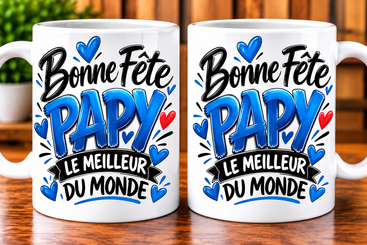 Mug Bonne Fête Papy – Le meilleur du monde