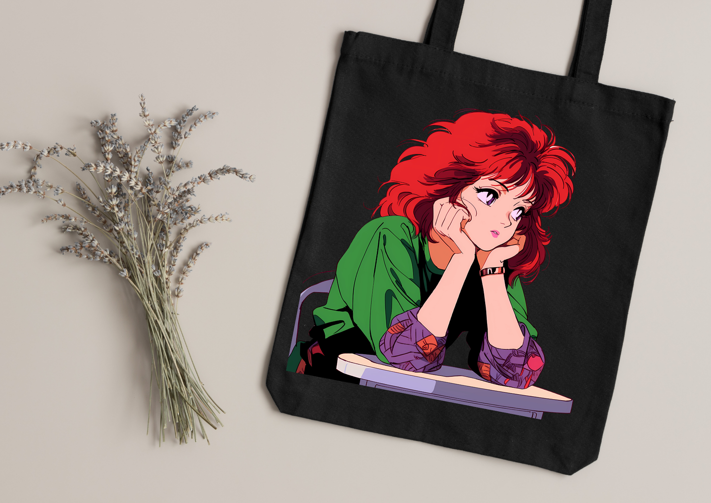 Tote Bag Retro Anime Nostalgia – 61 modèles au choix – Noir ou Blanc