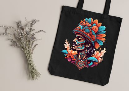 Tote Bag Psychedelic Designs – 100 modèles au choix – Noir ou Blanc