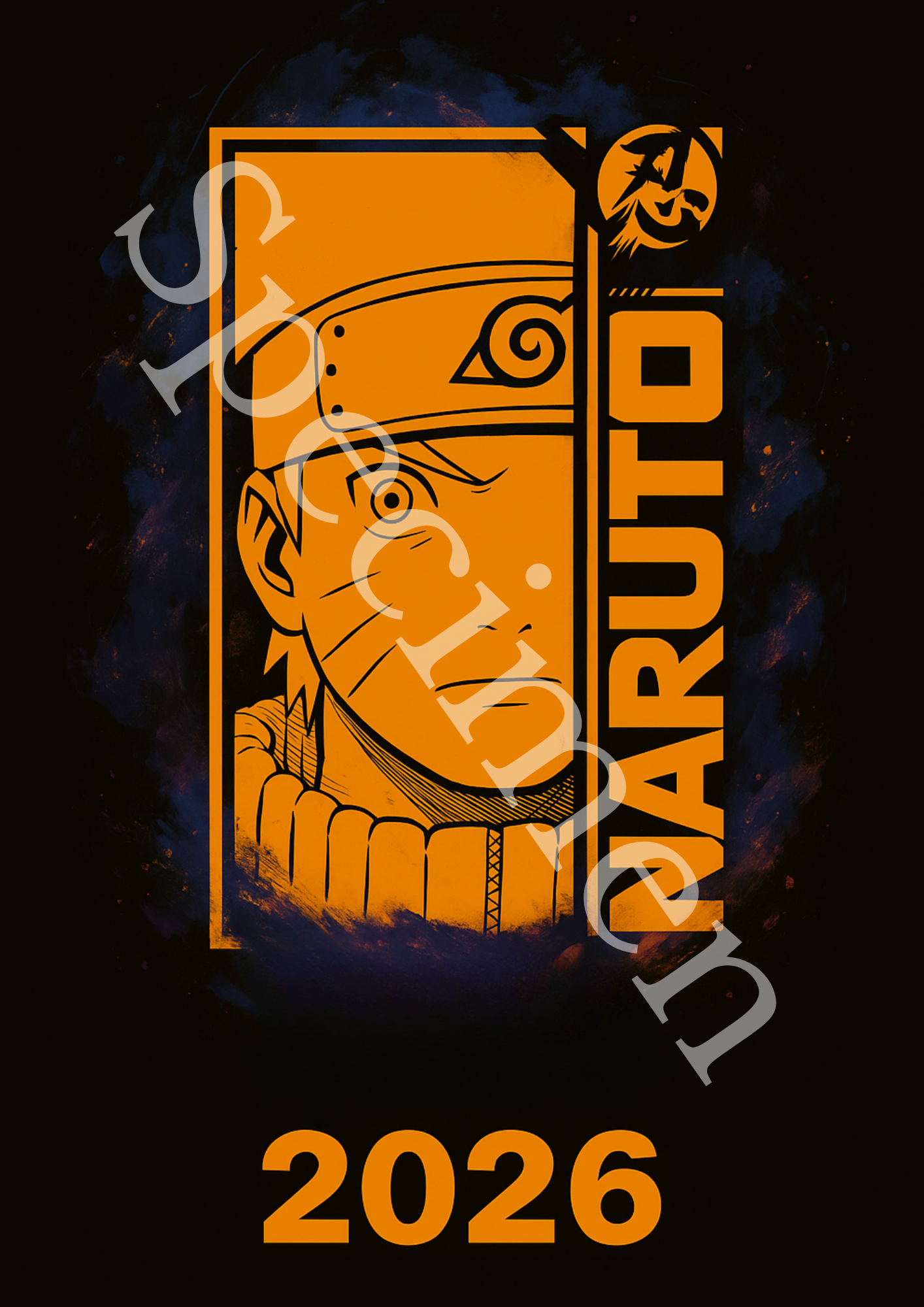 Calendrier Naruto 2026 – Version numérique (à imprimer)