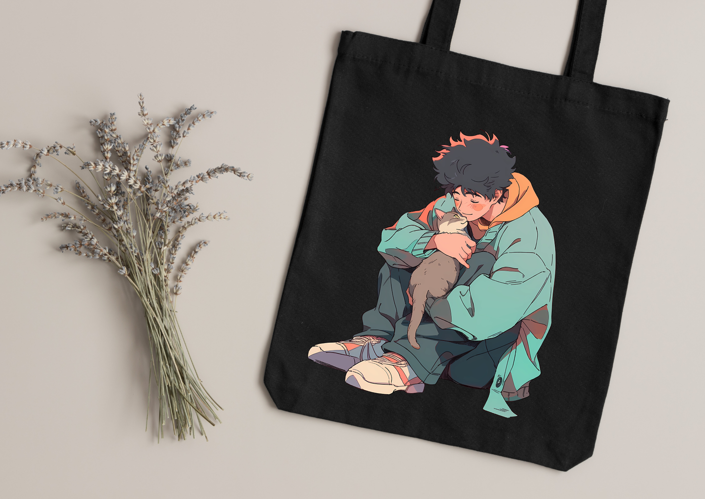 Tote Bag Retro Anime Nostalgia – 61 modèles au choix – Noir ou Blanc