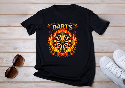 T-shirt Darts en Flammes