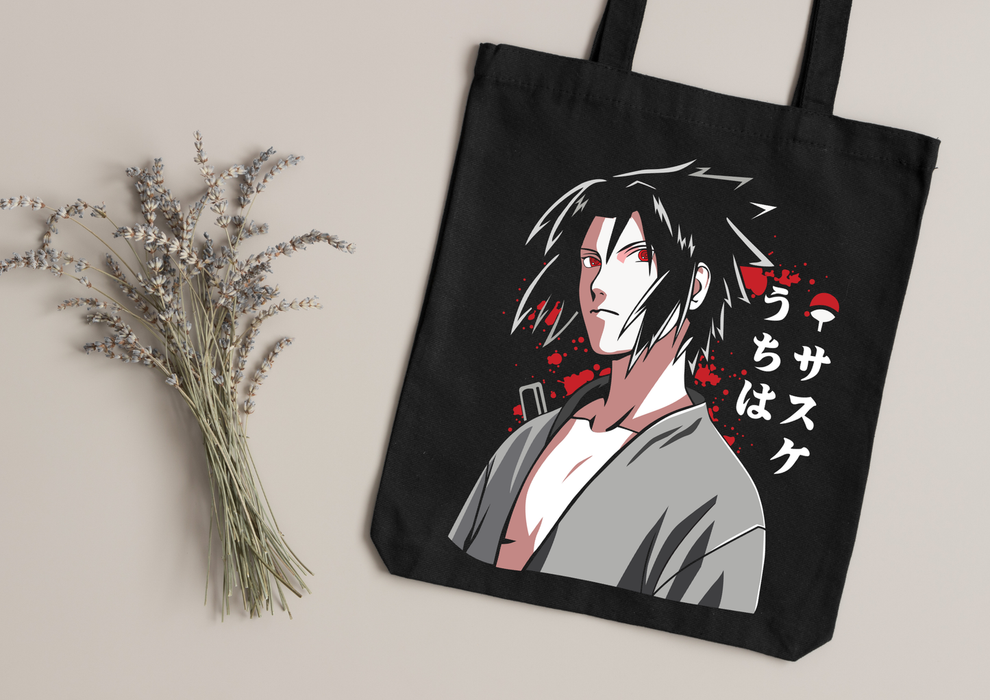 Tote Bag Anime – 104 modèles au choix – Noir