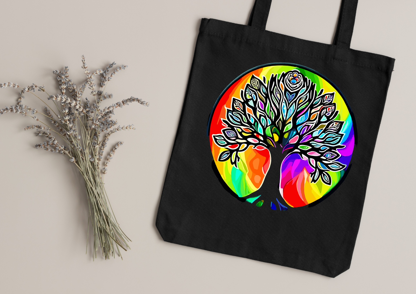 Tote Bag Psychedelic Designs – 100 modèles au choix – Noir ou Blanc