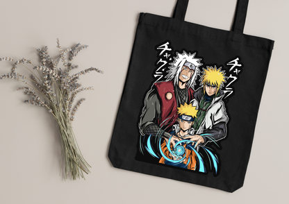 Tote Bag Anime – 104 modèles au choix – Noir