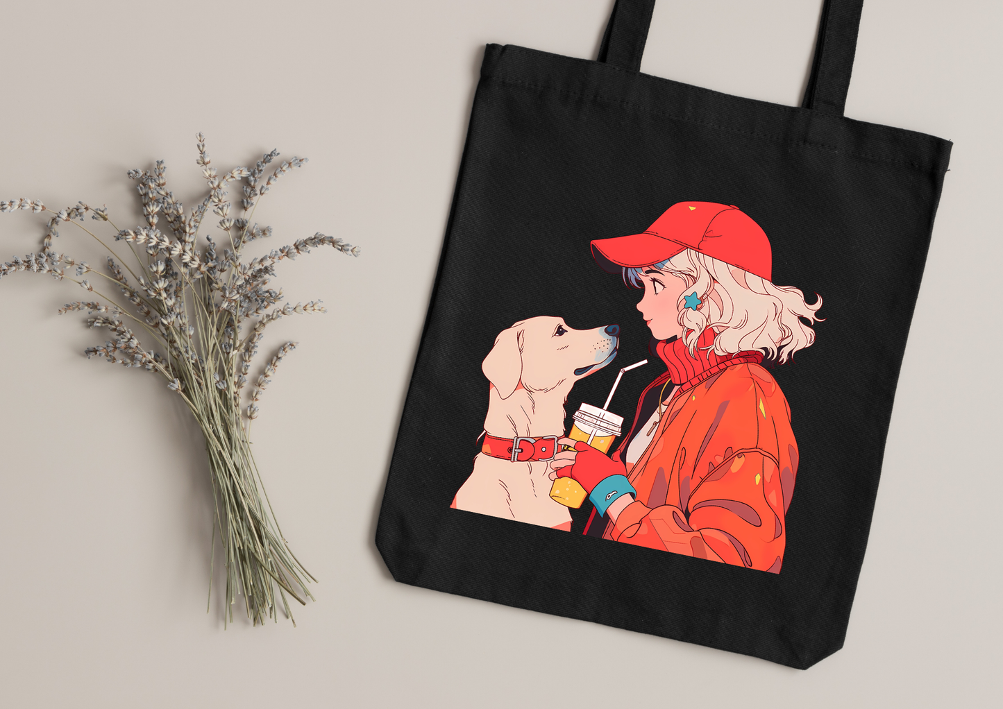 Tote Bag Retro Anime Nostalgia – 61 modèles au choix – Noir ou Blanc