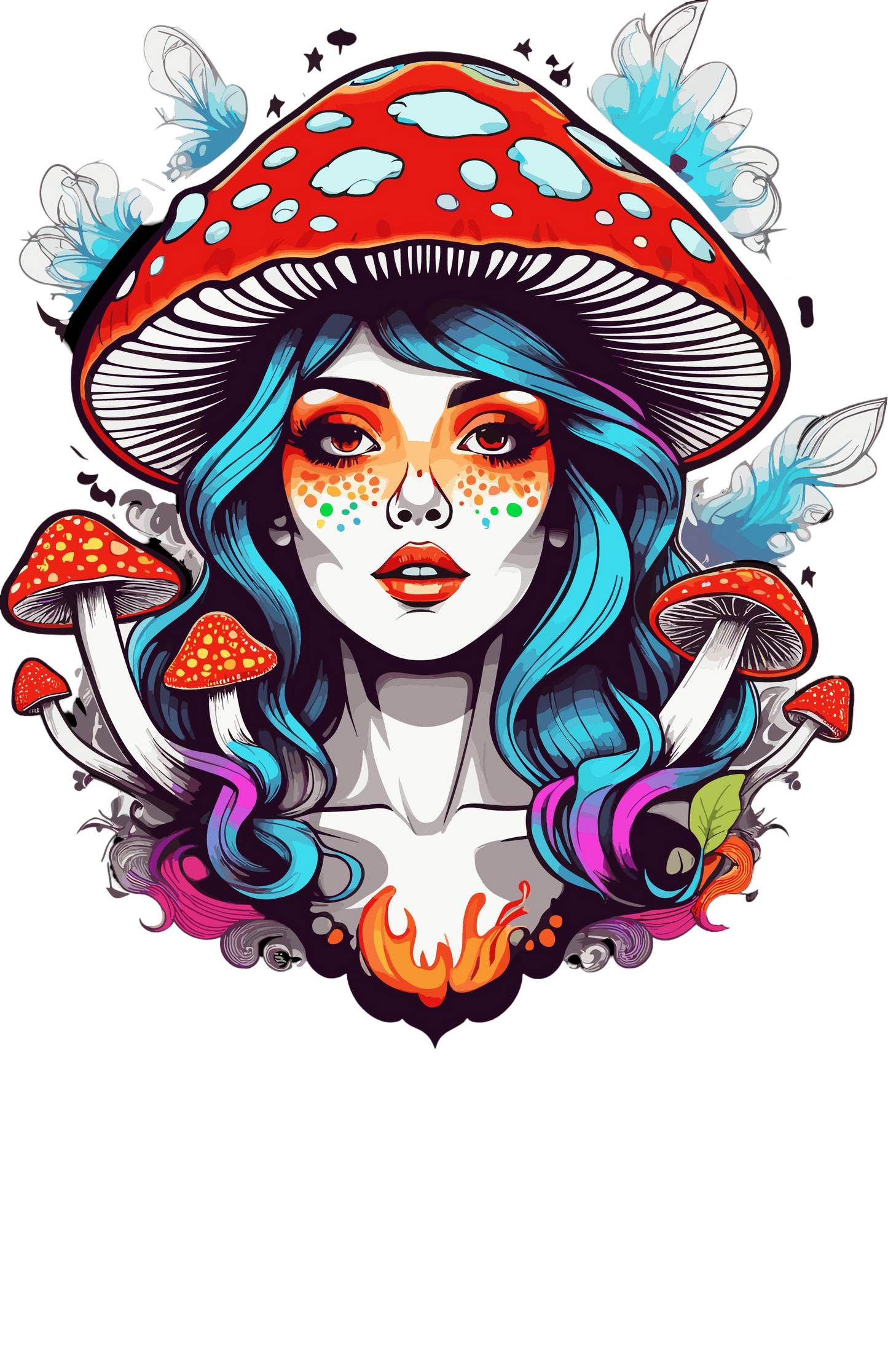 Psychedelic Designs – Fichier PNG Haute Qualité – 100 modèles au choix