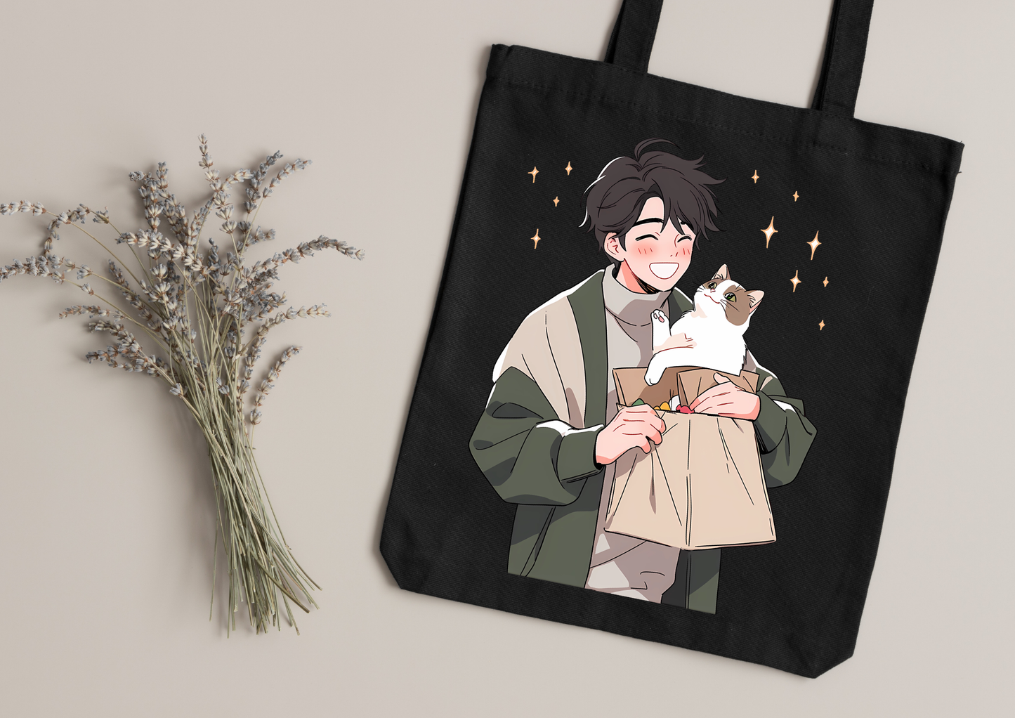 Tote Bag Retro Anime Nostalgia – 61 modèles au choix – Noir ou Blanc