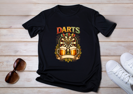 T-shirt DARTS – Cible & Bières 🍺