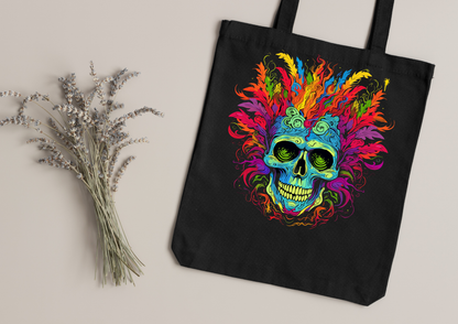 Tote Bag Psychedelic Designs – 100 modèles au choix – Noir ou Blanc