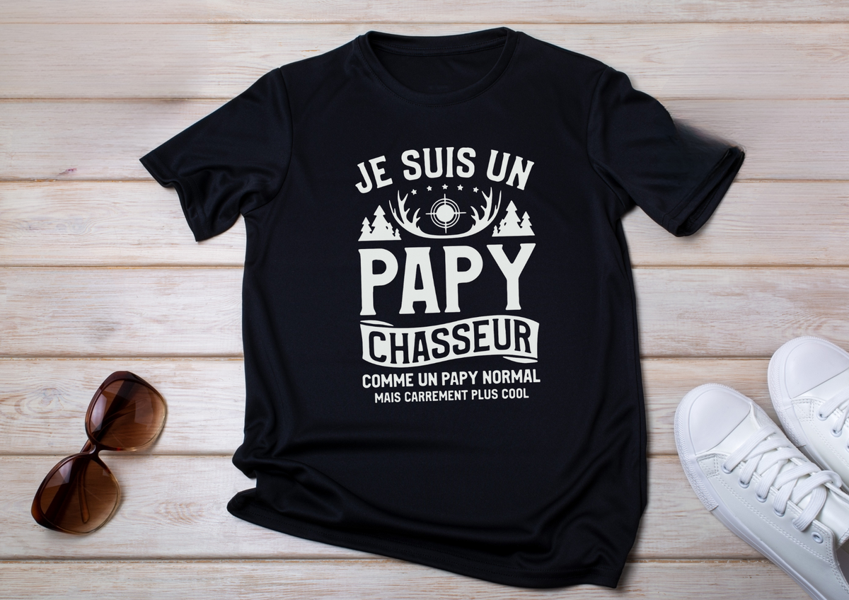 👕 Tee-shirt « Je suis un Papy Chasseur »