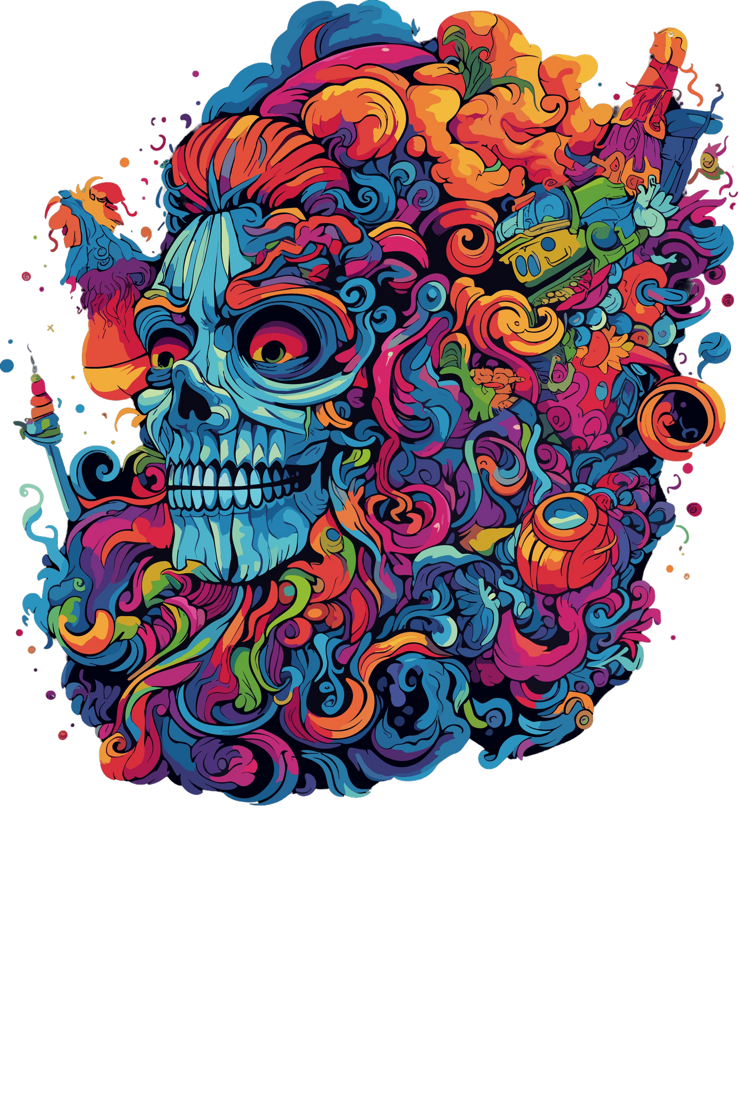 Psychedelic Designs – Fichier PNG Haute Qualité – 100 modèles au choix