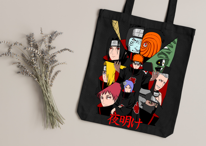 Tote Bag Anime – 104 modèles au choix – Noir