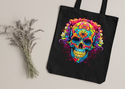 Tote Bag Psychedelic Designs – 100 modèles au choix – Noir ou Blanc