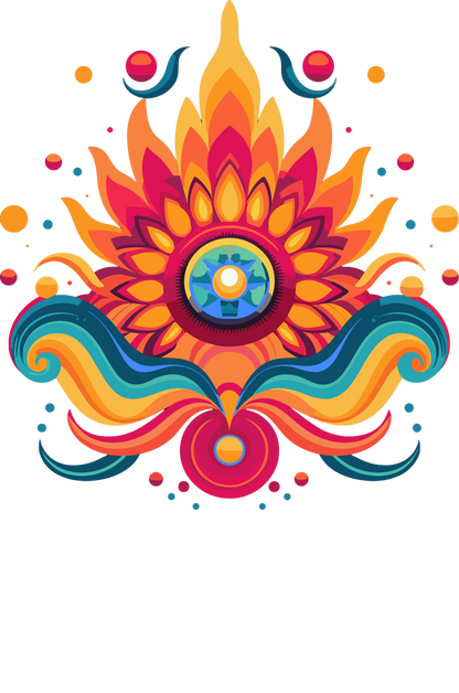 Psychedelic Designs – Fichier PNG Haute Qualité – 100 modèles au choix