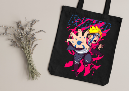 Tote Bag Anime – 104 modèles au choix – Noir