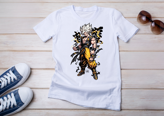 ⚡ T-shirt Super Guerrier – Transformation Ultime