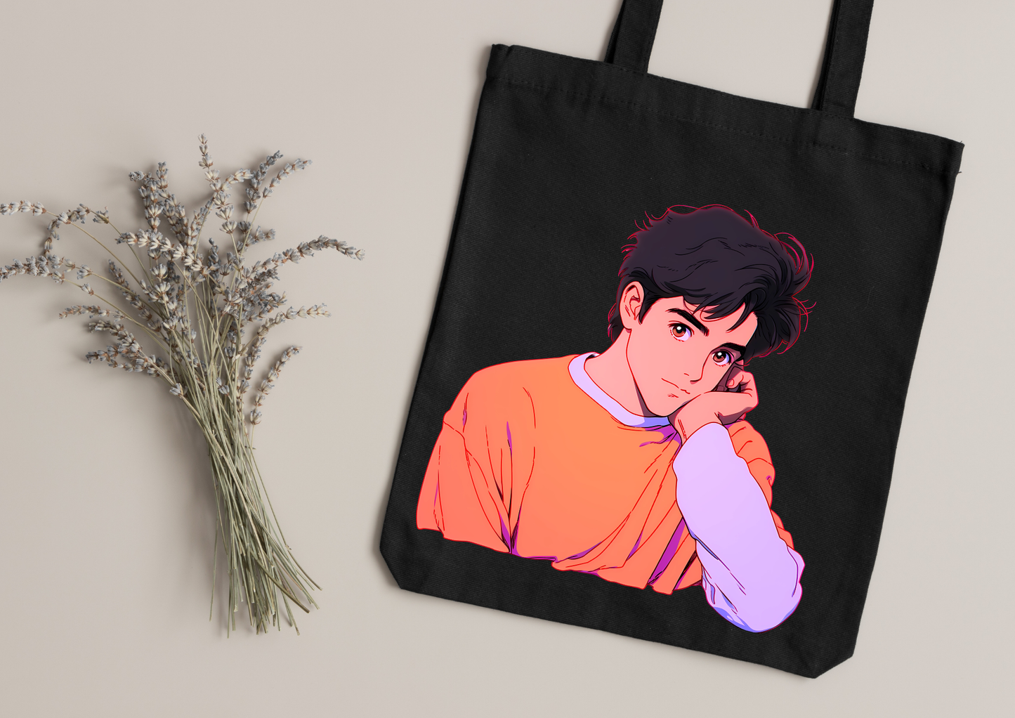 Tote Bag Retro Anime Nostalgia – 61 modèles au choix – Noir ou Blanc
