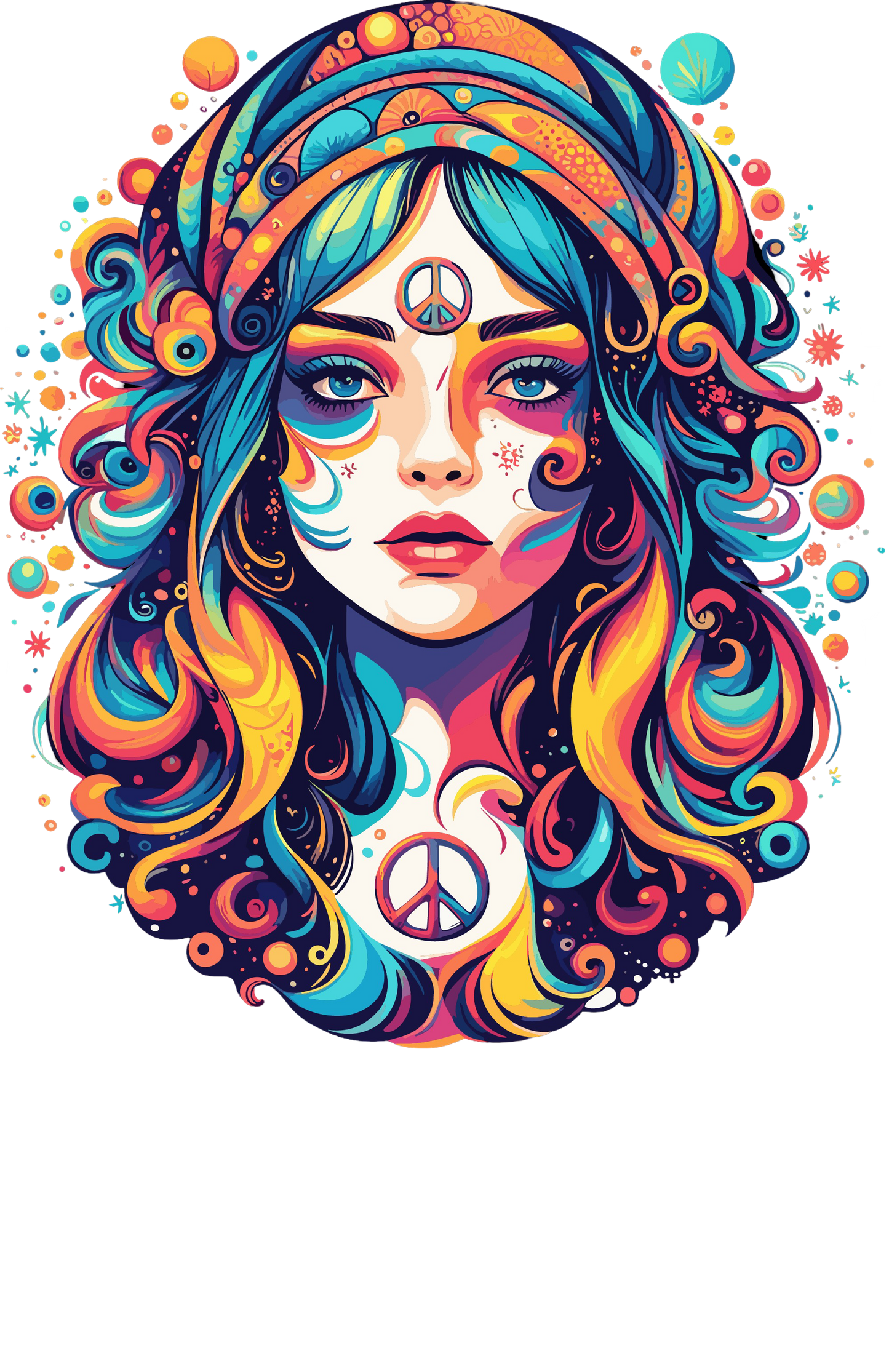 Psychedelic Designs – Fichier PNG Haute Qualité – 100 modèles au choix