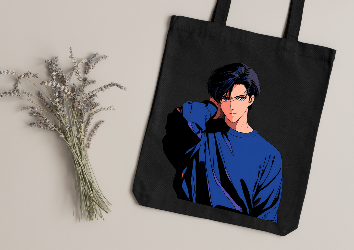 Tote Bag Retro Anime Nostalgia – 61 modèles au choix – Noir ou Blanc