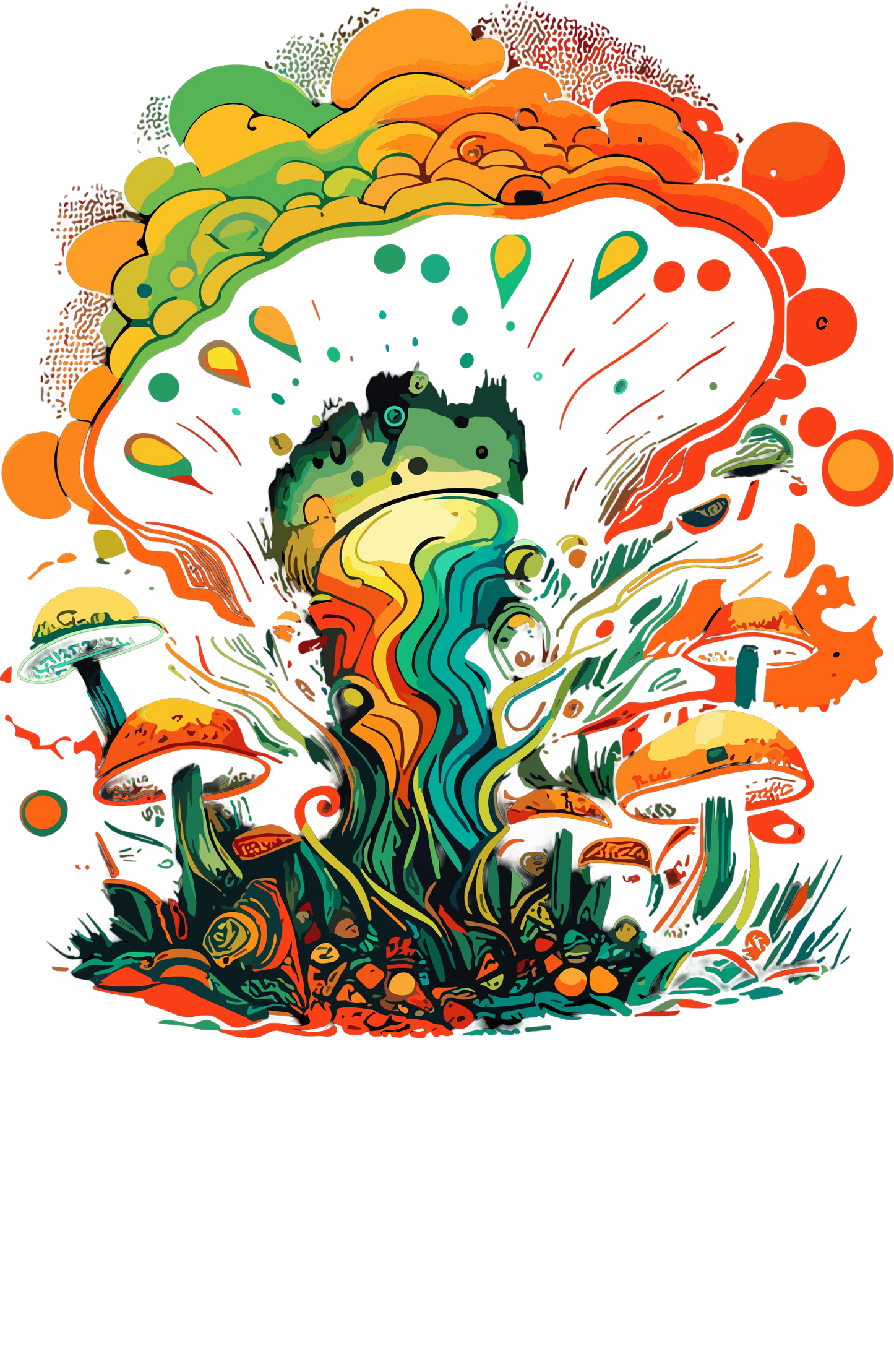 Psychedelic Designs – Fichier PNG Haute Qualité – 100 modèles au choix