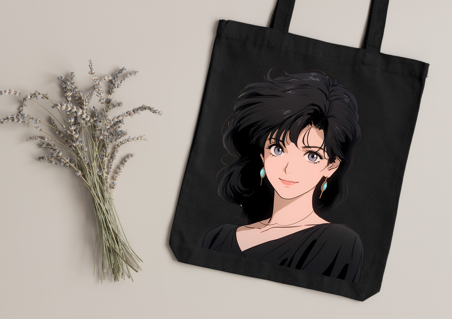 Tote Bag Retro Anime Nostalgia – 61 modèles au choix – Noir ou Blanc