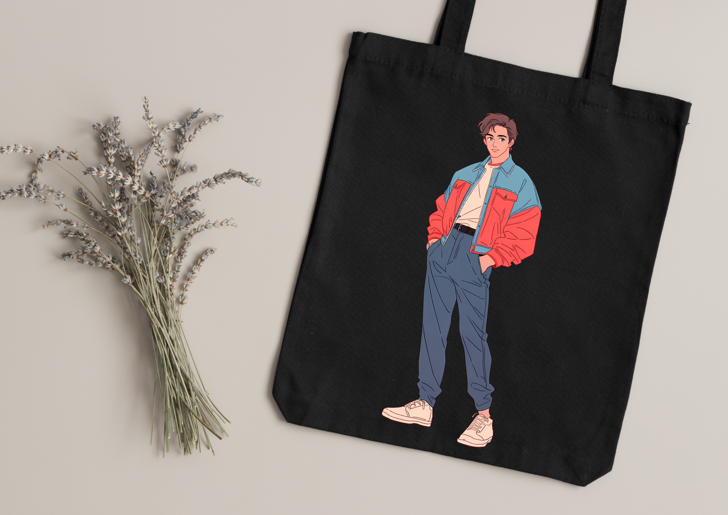 Tote Bag Retro Anime Nostalgia – 61 modèles au choix – Noir ou Blanc