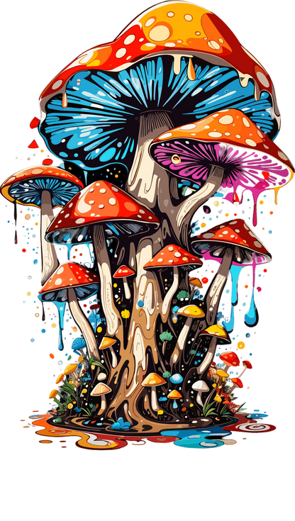 Psychedelic Designs – Fichier PNG Haute Qualité – 100 modèles au choix