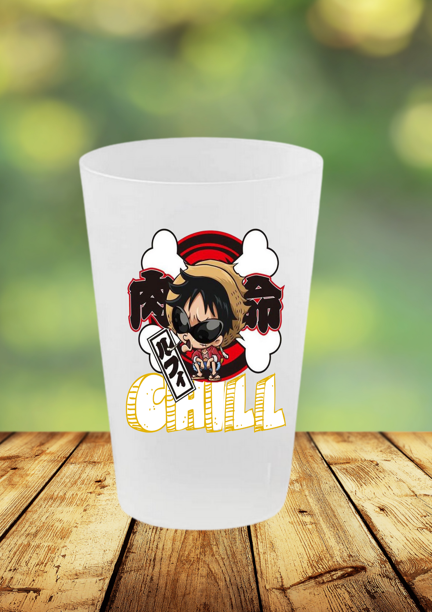 Gobelet One Piece – Impression DTF UV – 136 modèles au choix