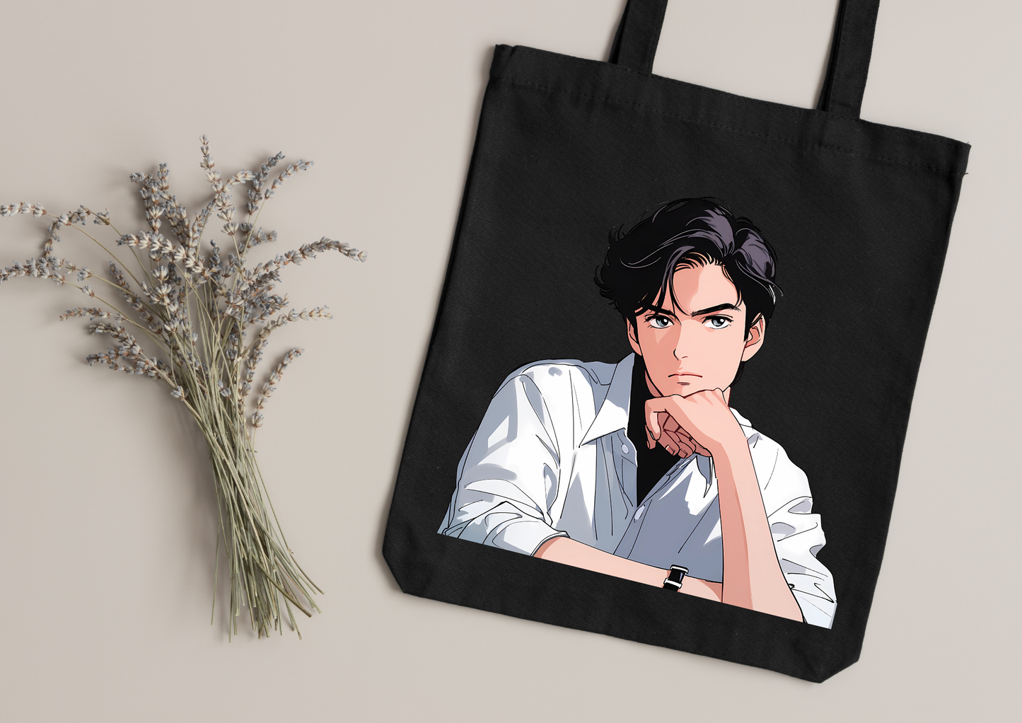 Tote Bag Retro Anime Nostalgia – 61 modèles au choix – Noir ou Blanc