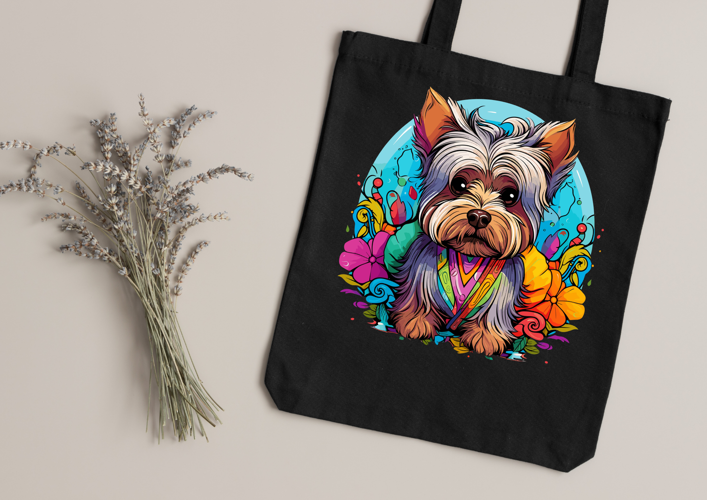 Tote Bag Psychedelic Designs – 100 modèles au choix – Noir ou Blanc
