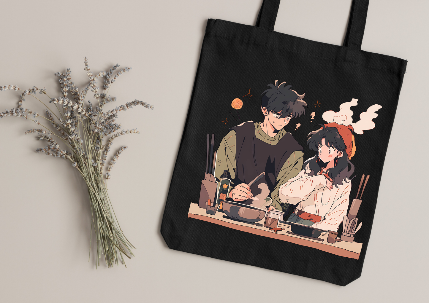 Tote Bag Retro Anime Nostalgia – 61 modèles au choix – Noir ou Blanc